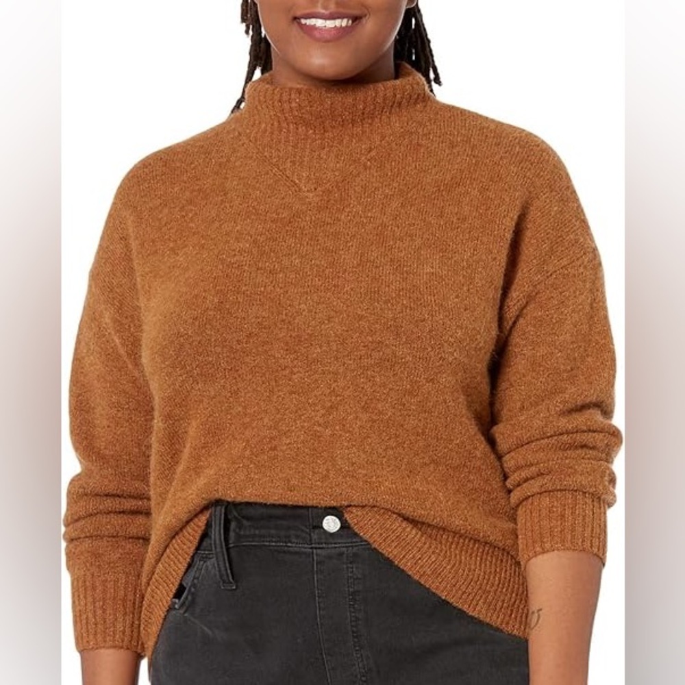 Madewell balloon sleeve mock turtleneck Sweater
